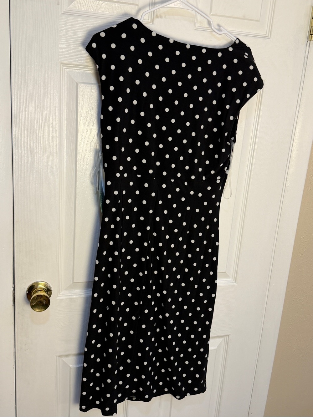 American Living Black Polka Dot Wrap-Style Dress - Classic Women's Dress 12 NWT - Picture 4 of 7